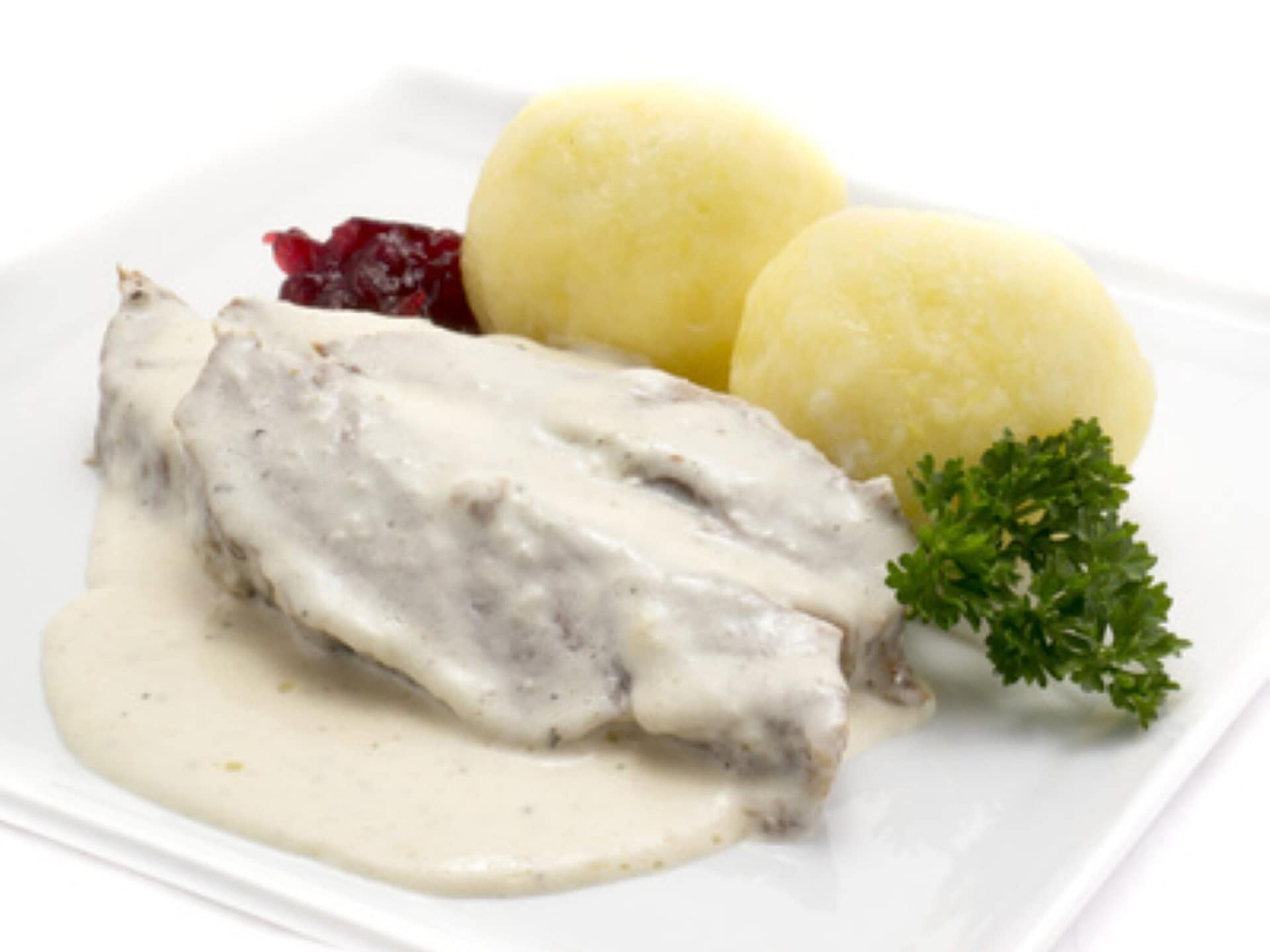 Tellerfleisch in Meerettichsoße