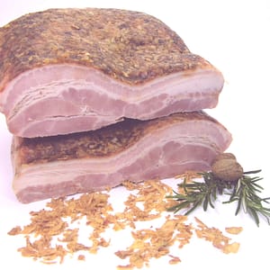 heißgegarter Zwiebelbauch