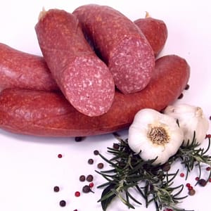 Knoblauchsalami naturgereift